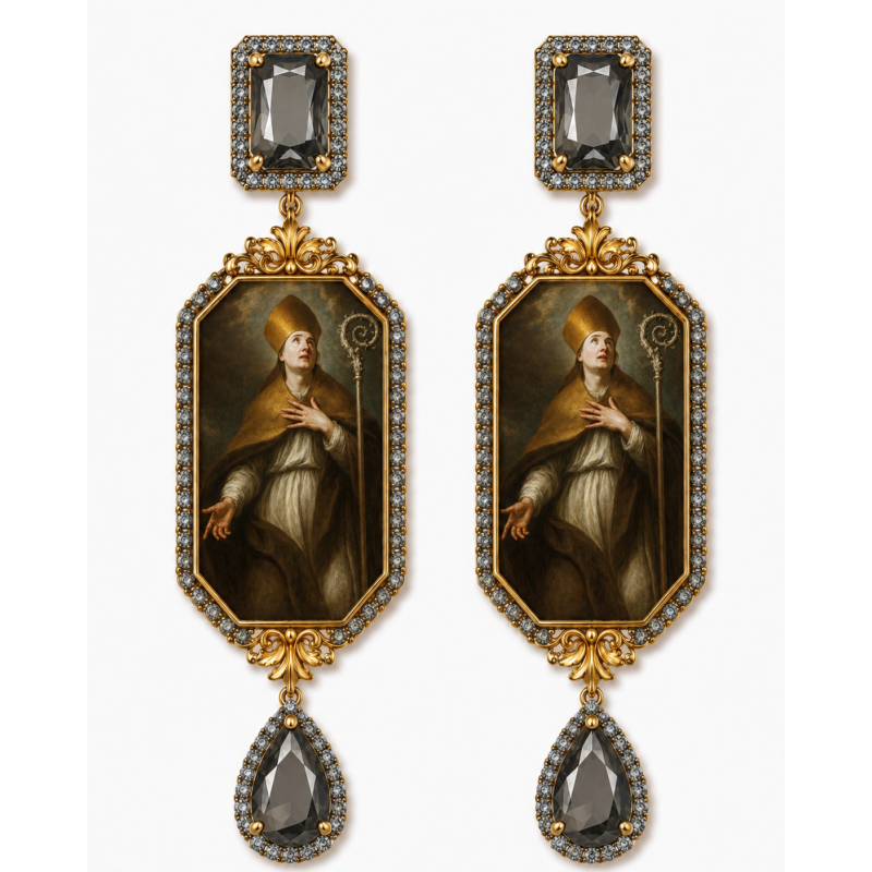 Boucles d'oreilles baroques