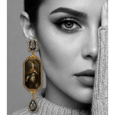 Boucles d'oreilles baroques
