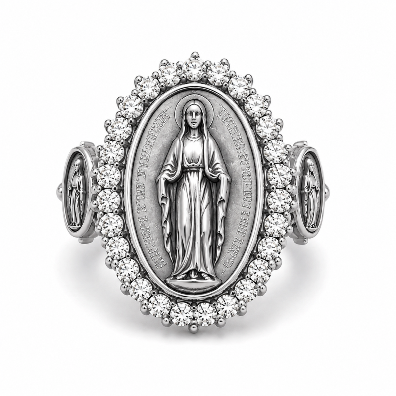 MIRACULOUS MADONNA RING – STEEL