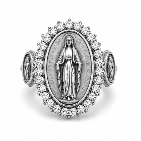MIRACULOUS MADONNA RING – STEEL
