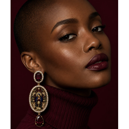 Sacred Burgundy earrings