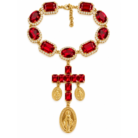 Red Cross Necklace