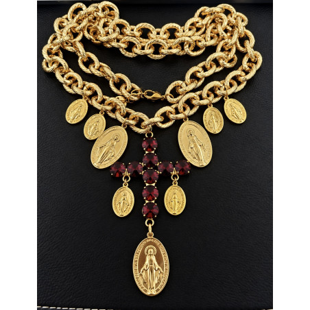 Collana Sacra Croce Burgundy – Limited Edition