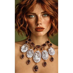 Collar de joya con camionero – Pieza única