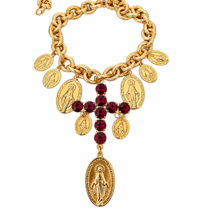 Collana Gioiello Sacred Burgundy Corta