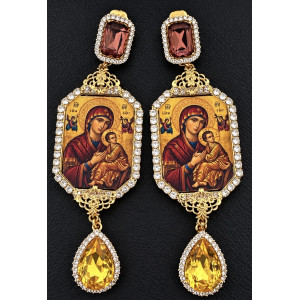 Boucles d'oreilles TittiBi - Madonna d'or sacrée avec enfant
