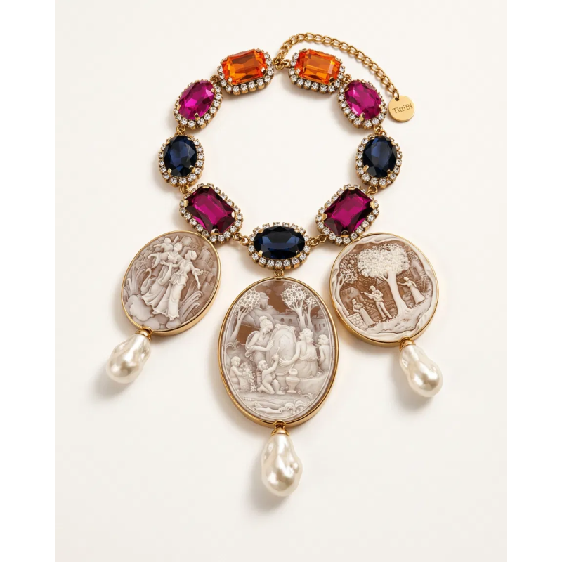 Jewel necklace TittiBi - Royal Cameo | Single piece