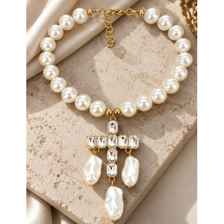 Collana TittiBi – Perle & Croce Gioiello